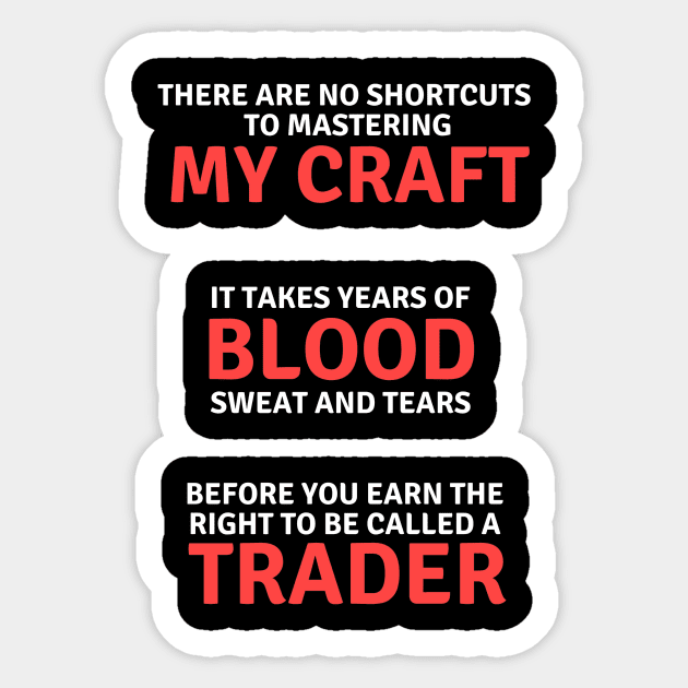 Best Birthday Gift for a Stock Trader Sticker by MadArting1557
